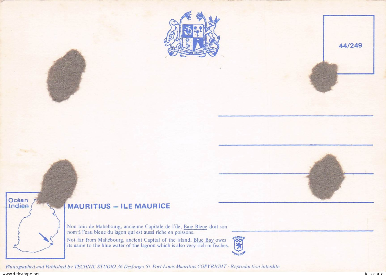 MAURICE MAHEBOURG BAIE BLEUE - Mauritius