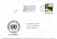 Flamme 20e Anniversaire Administration Postale ONU Genève + Carte - Other & Unclassified