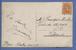 135 Op Postkaart Met Kiesbureelstempel HYON Op 25/mars/19 (noodstempel) - 1915-1920 Alberto I