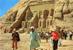 ABOU SIMBEL ROCK TEMPLE OF RAMES II   -   Partial View Of The Gigantic Statues - Abu Simbel Temples