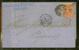 GRANDE BRETAGNE Nº 25 Obl. Seul S/Lettre Entiere - Used Stamps