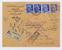 N°886 (x3) Et 883 S Lettre Rec AR 1954 Versailles - Tarifs Postaux