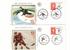 FRANCE : 5 Enveloppes FDC JEUX OLYMPIQUES D'HIVER ALBERTVILLE 1992 - Winter 1992: Albertville