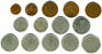 Irlande : Lot De 14 Pièces De 1/2, 1, 2, 5, 10 Et 50 Pences (entre 1969 Et 1985). - Irlande