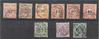 GERMANY, WUERTTEMBERG 1875-1900 NICE GROUP, BETTER CANCELS AND COLORS! - Usati