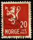 Pays : 352,02 (Norvège : Haakon VII)  Yvert Et Tellier N°:   229 A (o)  (Type I) - Oblitérés