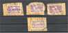 ALGERIA, 10 RAILWAY STAMPS 8,25 FRANCS, FROM 1942-43 F/VFU ON PIECES - Colis Postaux