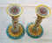 Deruta 2 Candle Holders - 2 Kaarsenhouders - 2 Chandeliers - DI 989 - Deruta (ITA)