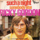 * 7" * RICKY GORDON - SUCH A NIGHT (belgium 1974) - Autres - Musique Anglaise