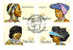 RSA Transkei : FDC Coiffes Traditionnelles, Chapeau, Bandeau, Foulard, Coiffure, - Textiel