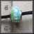 Perle De Luxe Artisanale - Lampwork - Sur Base Métal Style Pandora Gros Trou Fond Pastel - Parels