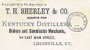 USA : Entier Env. Voyagé 1894. "Kentycky Distillers" Distillerie, Alcool, Boisson. Superbe Et Rare ! - Wines & Alcohols