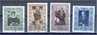 LIECHTENSTEIN, 2 SETS FAMOUS PAINTINGS 1952-53 USED - Usati