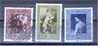 LIECHTENSTEIN, 2 SETS FAMOUS PAINTINGS 1952-53 USED - Gebraucht