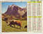 CALENDRIER ALMANACH  PTT GRAND FORMAT EN DOUBLE ANNEE 1989 MONTAGNE ET VACHES ALPAGES /CHALET FLEURI - Grossformat : 1981-90