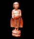 - Bonze Birman Debout / Burmese Adoring Monk Statue - Wood