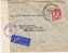 NZ001/Stamp Duty 4 Sh. Provisorium Auf Zensurbrief N.Y. USA - Cartas & Documentos