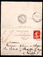 ENT18-02 : CL 10C Rouge Semeuse Daté 916 - Dept 18 (Cher) CHATEAUMEILLANT 1909 Cachet Type A4 - Letter Cards