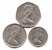 3 Piéces   Grande Bretagne  5-10-50 Pence 1979 - 5 Pence & 5 New Pence