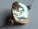 Parure Collier Et Ses Boucles D'oreilles Artisanales - Perle Unique En Verre, En Nacre, Laiton, Miracle - 50cm + Chaînet - Halsketten
