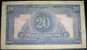 Banknote,paper Money,Austria,Occupation, World War Two,20 Schilling,1944.,dim.135x7 8mm. - Oesterreich