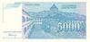 YOUGOSLAVIE   5 000 Dinara  Daté De 1994   Pick 141a   ***** UNC  BANKNOTE ***** - Jugoslawien