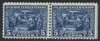 USA Mi.N° 257 ** Als  Paar, Linke Marke Rechts Geschnitten Mit Blauer Trennungslinie (Schnittlinie)  ; 1920 - Neufs