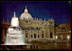 ÄLTERE POSTKARTE CITTA' DEL VATICANO BASILICA DI S. PIETRO E LA FONTANA DEL BERNINI Nacht Night Fountain Vatikan Vatican - Vatican