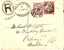 GBV145 / 4 ½-Marke + 1 D, 1896 Lincoln-Orleans, Einschreiben - Storia Postale