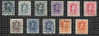 ESPAGNE, SPAIN, 1922-30 LOT ALFONSO XIII VAQUER @ VARIANTES COULEURS - Used Stamps