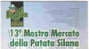 M CARTOLINA MOSTRA MERCATO  PATATA SILANA  1991 CAMIGLIATELLO SILANO COSENZA CALABRIA POMME DE TERRE POTATO KARTOFFEL - Landbouw