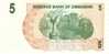 ZIMBABWE   5 Dollars  Emission De 2006     ***** BILLET  NEUF ***** - Zimbabwe