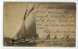 SHIP BOAT POSTCARD Ca 1900 Photo Postcard Sail Boat - Paquebote