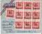 NZ060 / Fiskalmarke überdruckt(10 Stück)reine Reine  Mehrfachfrankatur - Cartas & Documentos