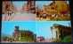 Macedonia,Skopje,Town Views,Before And After Earthquake,Ruins Of Railway Station And Army Club,postcard - Catastrofi