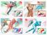 Russia USSR 1984 MC X4 Maximum Cards XIV Winter Olympic Games, Sarajevo Ice Hockey Figure Skating Biathlon - Cartes Maximum