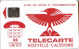 New Caledonia, NC-002D,  80 Unit'es, Red Cagou, Bird, SC5, Ø7, 2 Scans. - Neukaledonien