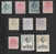 ESPAGNE, SPAIN, 1909-22 LOT ALFONSO XIII @ VARIANTES COULEURS - Gebruikt