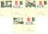 Israel Full Set Of 6 FD Registered Illustrated Postal Cards "villages And Town In Siege" (1948 War) 1956 - Briefe U. Dokumente