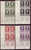 France - 1949 - Y&T 853 à 858 ** (MNH) En Coin De Feuille, Bloc De 4 Et Numéro D'impression - Unused Stamps