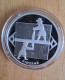 Latvia  , Lettonia , Lettland - 1 Lats Silver Coin  Vidzeme Horse Carriage ; Ploughboy   2004  Y Proof - Latvia