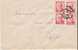 BELLE LETTRE CROIX ROUGE INTERNATIONALE GENEVE 1946.  TIMBRES SE TENANT - Plaatfouten En Curiosa