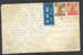 British India PPC Monkey Temple Bombay 'BY AIR MAIL Par Avion' Label 1949 Bombay To Denmark King George VI. (2 Scans) - Cartas & Documentos