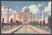 India PPC Taj Mahal Agra "BY AIR MAIL Par Avion" Label 1968 Benares To Denmark (2 Scans) - Lettres & Documents