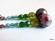 Delcampe - Boucles D´oreilles Perles Cloisonnées Traditionnelles Et Perles Dégradées En Cristal De Bohème Facetté - Boucles D'oreilles