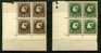 MONTENEZ PARIS 289/292** Blocs De 4 Coin De Feuille GRAND LUXE  + +  Cote 3160 Euros   Postfris ++ - 1929-1941 Grande Montenez