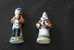 2 FEVES -FIGURINES - PETITS OBJETS DE VITRINE OU DECORATION POUR LA CRECHE -COUPLE - Santini