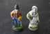 2 FEVES -FIGURINES - PETITS OBJETS DE VITRINE OU DECORATION POUR LA CRECHE -COUPLE - Santons