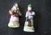 2 FEVES -FIGURINES - PETITS OBJETS DE VITRINE OU DECORATION POUR LA CRECHE -COUPLE - Santons