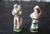 2 FEVES -FIGURINES - PETITS OBJETS DE VITRINE OU DECORATION POUR LA CRECHE -COUPLE - Santons